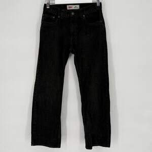 Levi’s 505 Straight Leg Black Jeans Womens 16